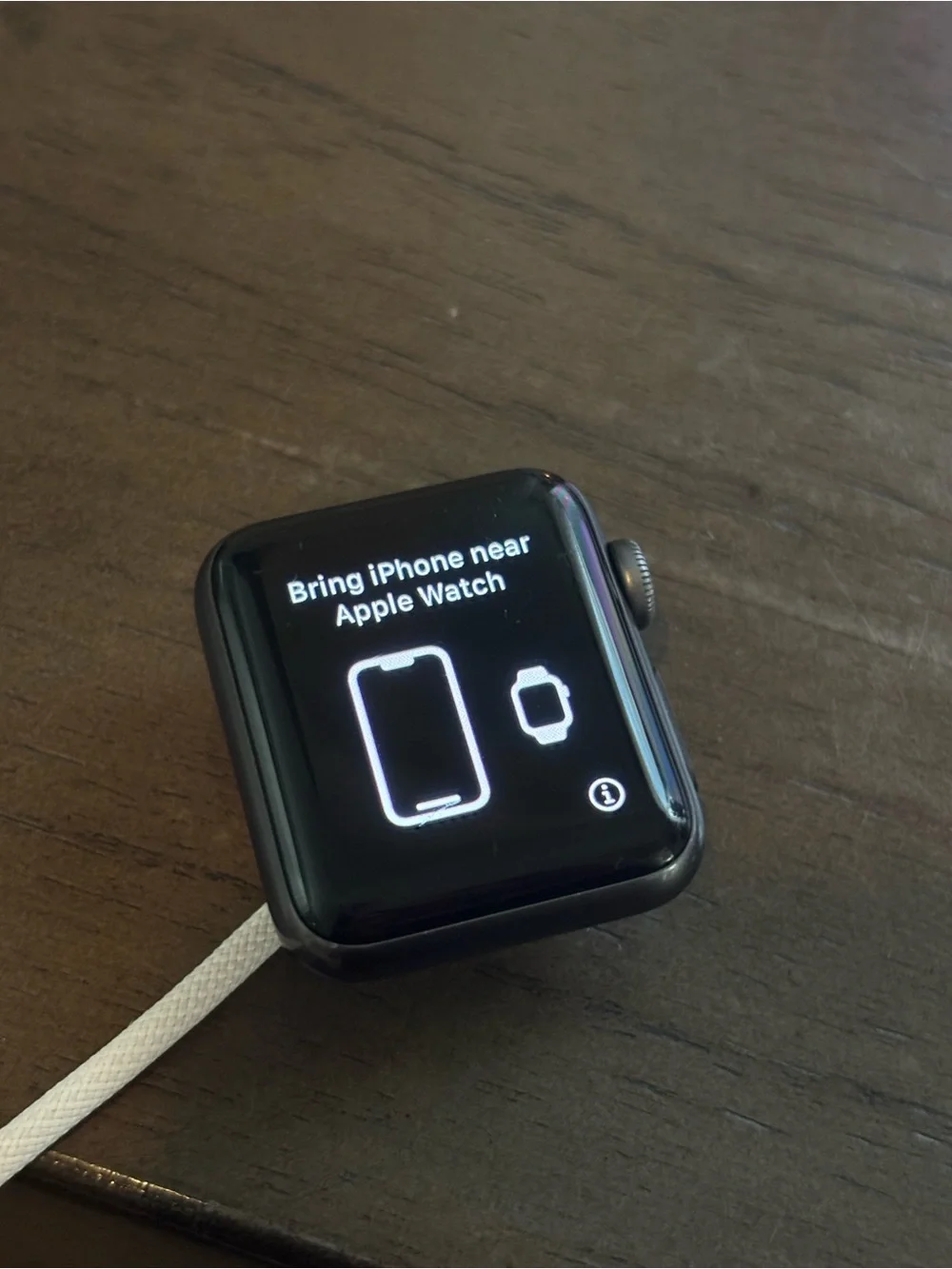 Apple Watch Series 3 38mm with Black Sport Band and Charger